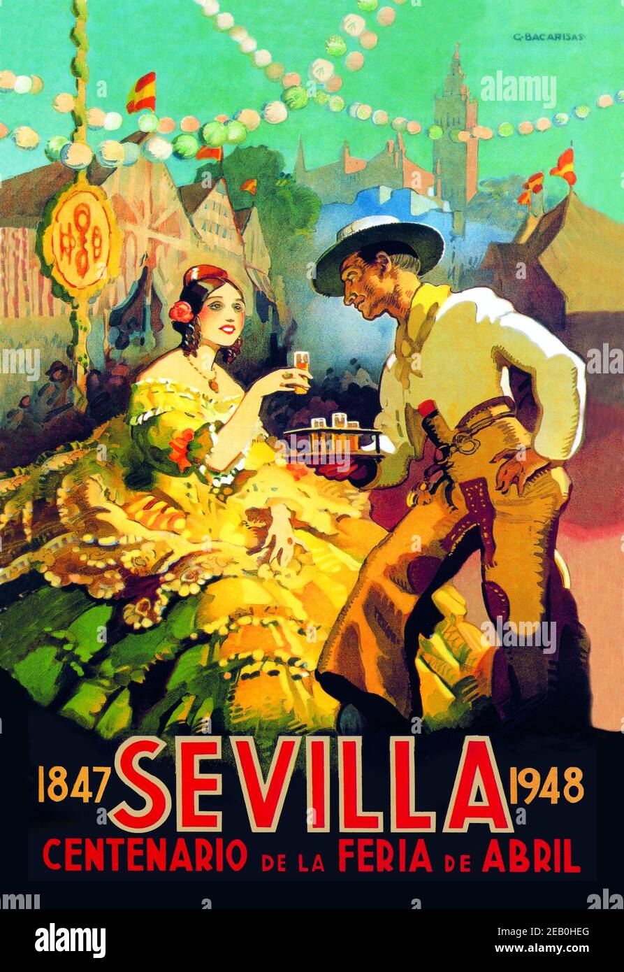 Sevilla Centenario de la Feria de Abril Stock Photo Alamy