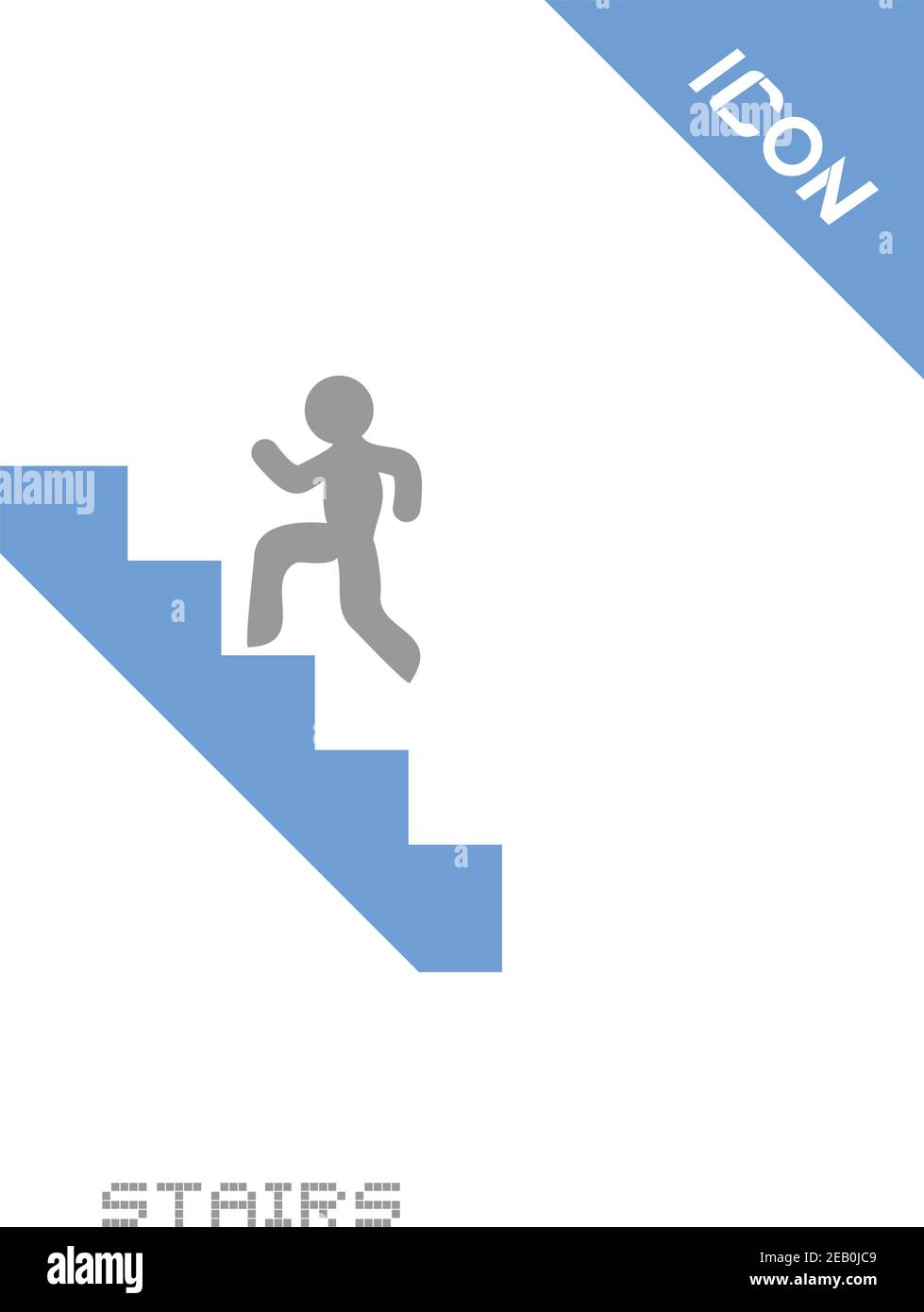 Stairs icon Stock Vector