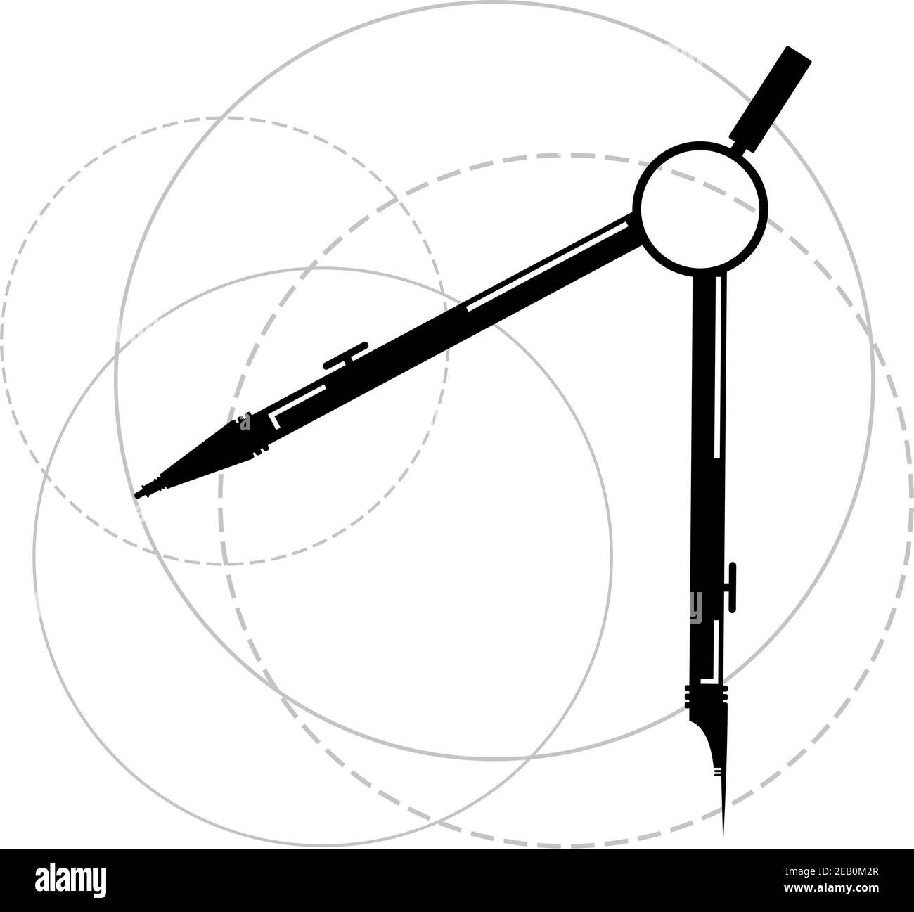 compass tool draw Stock Vector Image & Art - Alamy