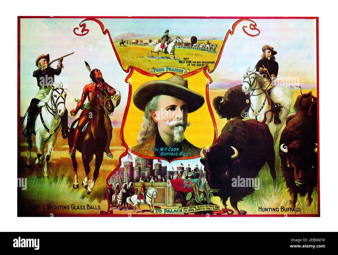 Buffalo Bill From Prairie to Palace 1900 Stock Photo Alamy