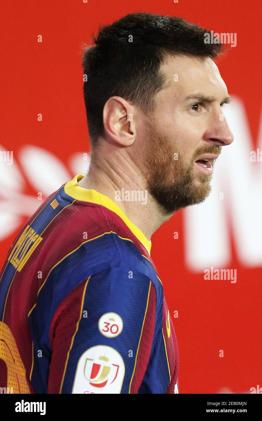Lionel messi barcelona goal 2021 hi-res stock photography and images