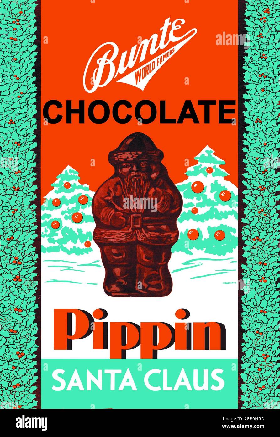 Chocolate Pippin Santa Claus Stock Photo Alamy