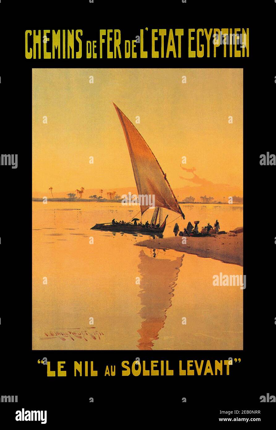 Nil au Soleil Levant (Sunrise on the Nile) 1910 Stock Photo