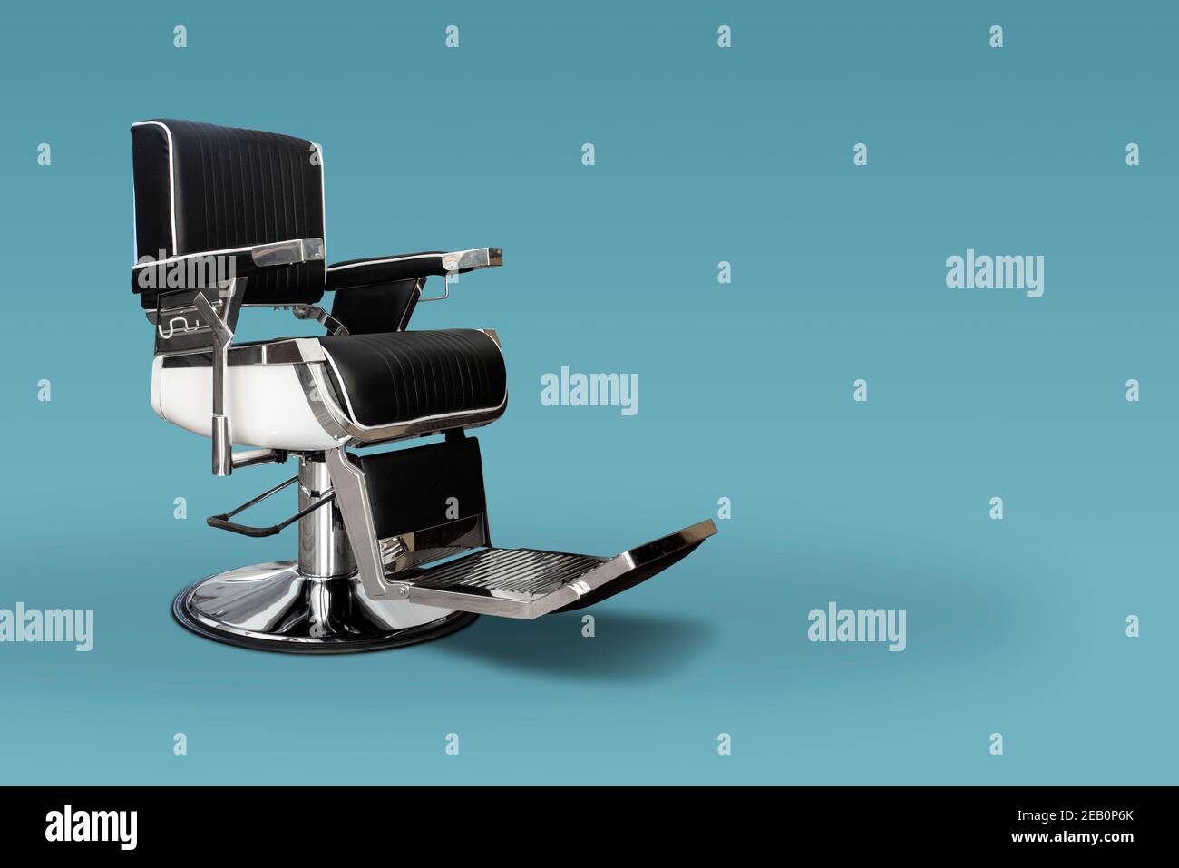 Barber chair with copy space Stock Photo