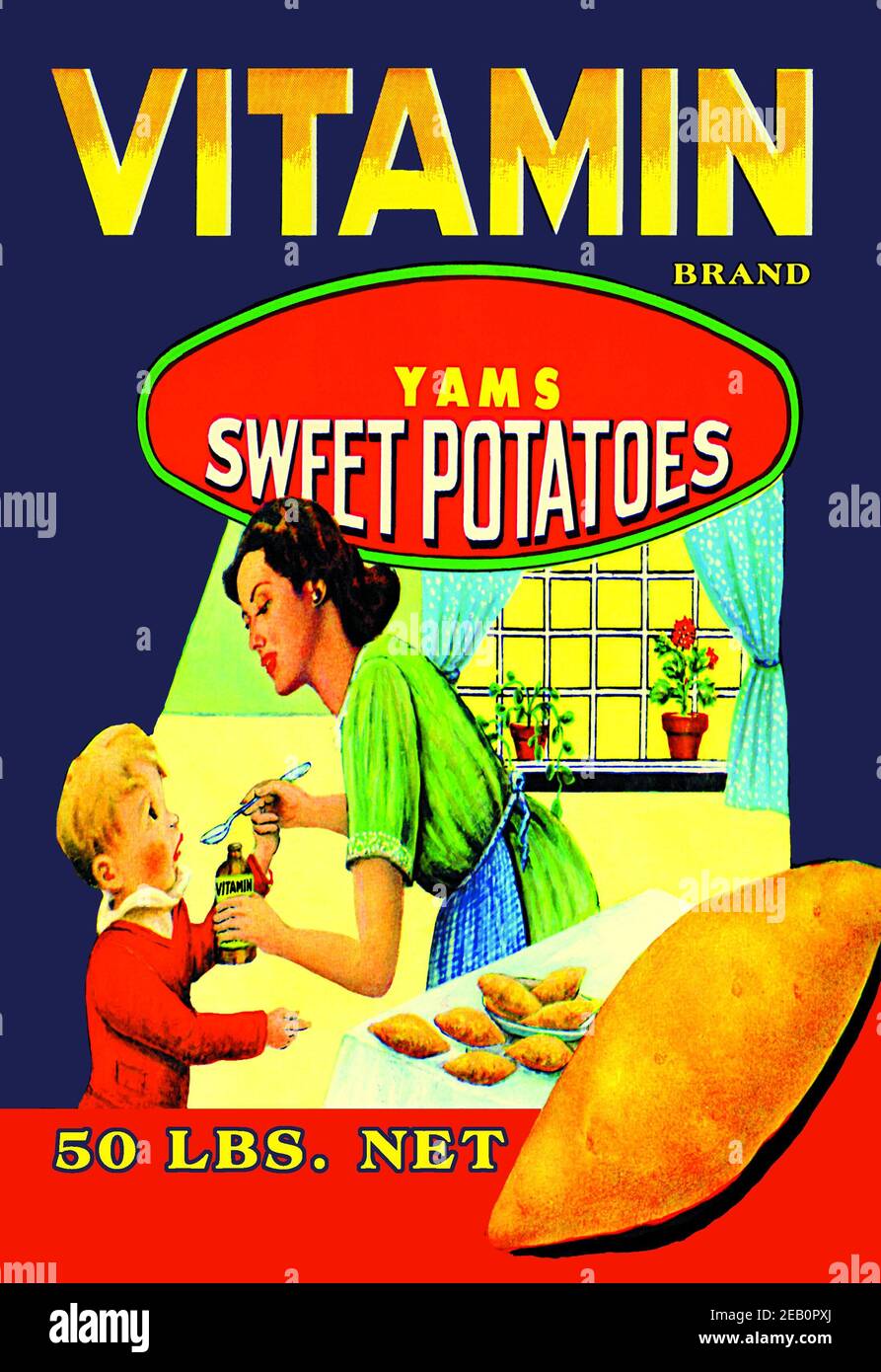 Vitamin Brand Yams Stock Photo Alamy