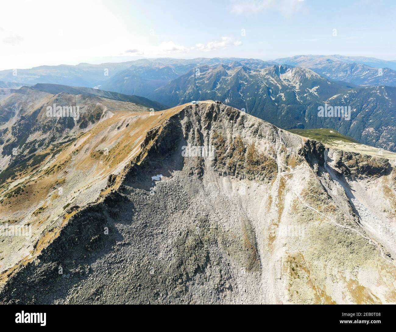 Aerial panorama of Musala peak, Rila mountain, Bulgaria Stock Photo - Alamy