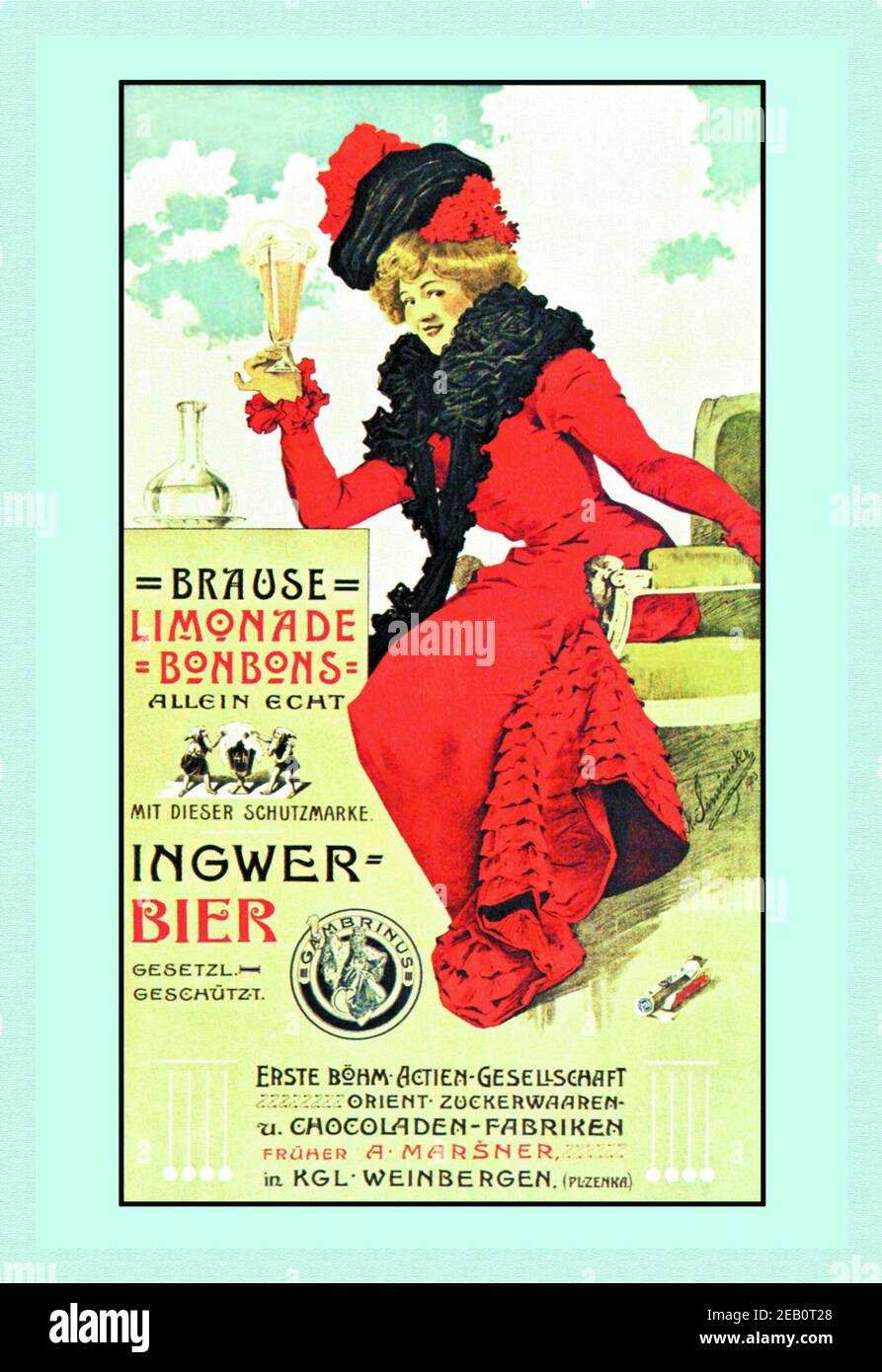 Ingwer Bier 1900 Stock Photo