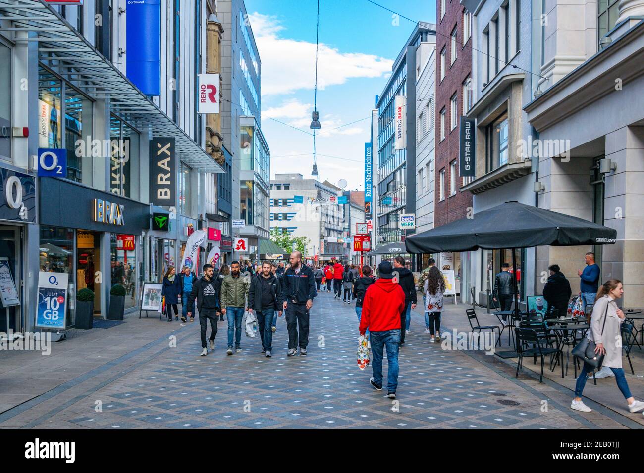 DORTMUND, GERMANY, APRIL 30, 2018: People are strolling through city center  of Dortmund, Germany Stock Photo - Alamy