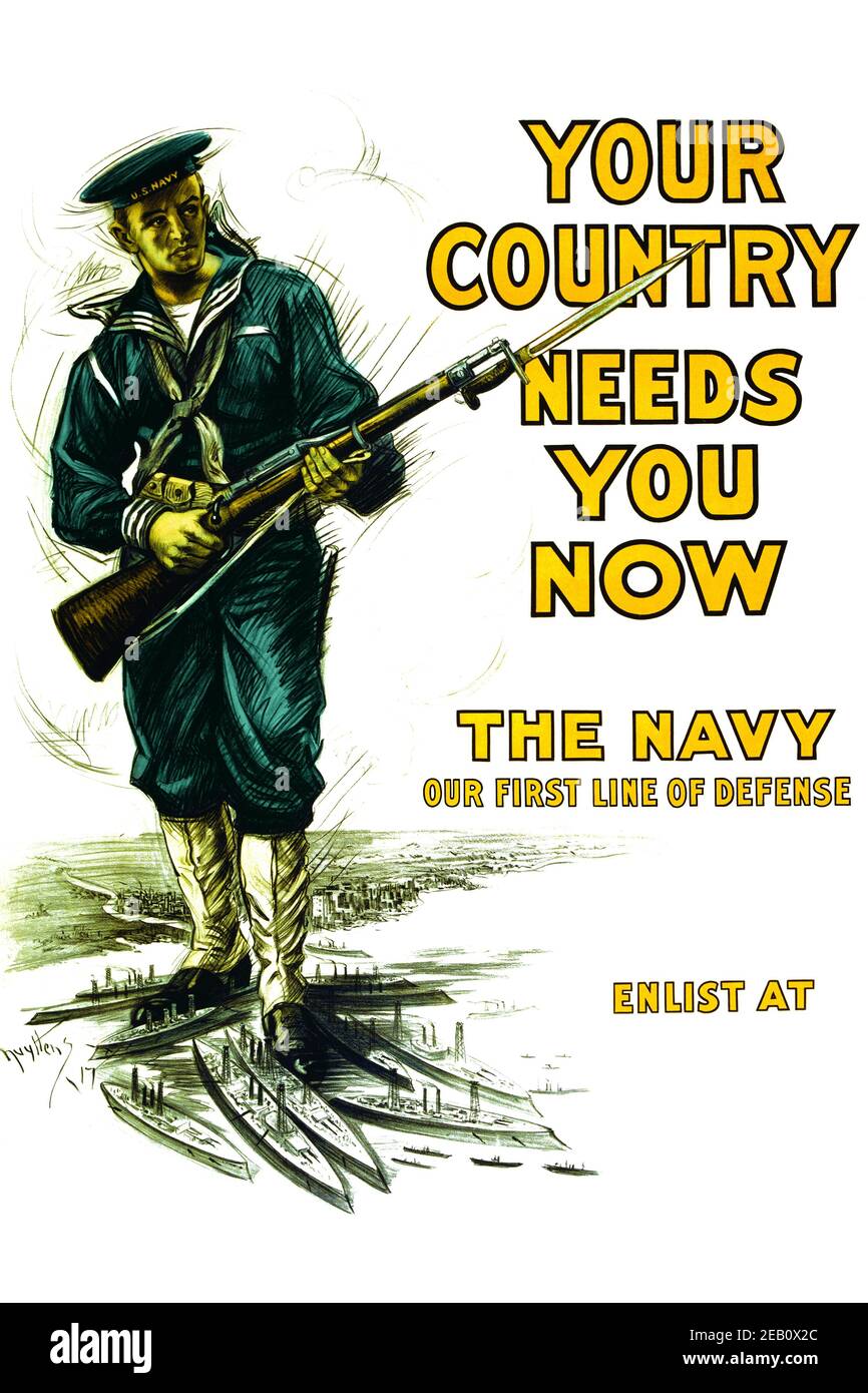 Turn to the right! Join the U.S. Navy, your first line of defense main image 1