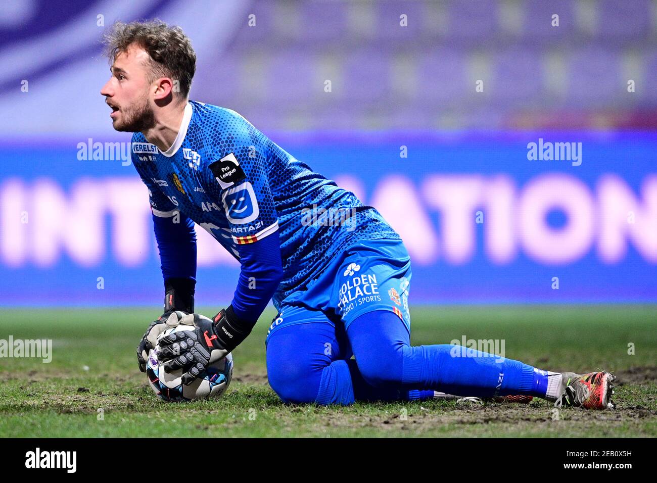 Mechelen S Goalkeeper Gaetan Coucke Pictured During A Soccer Game Between K Beerschot Va And Kv Mechelen Both From 1a First Division Thursday 11 Fe Stock Photo Alamy