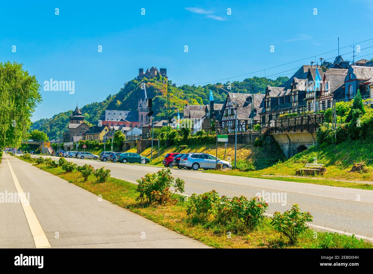 ST. GOAR OBERWESEL, GERMANY, AUGUST 16, 2018: St. Goar Oberwesel town ...