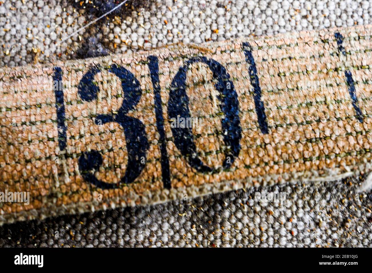 Number on a tape measure, France Stock Photo Alamy