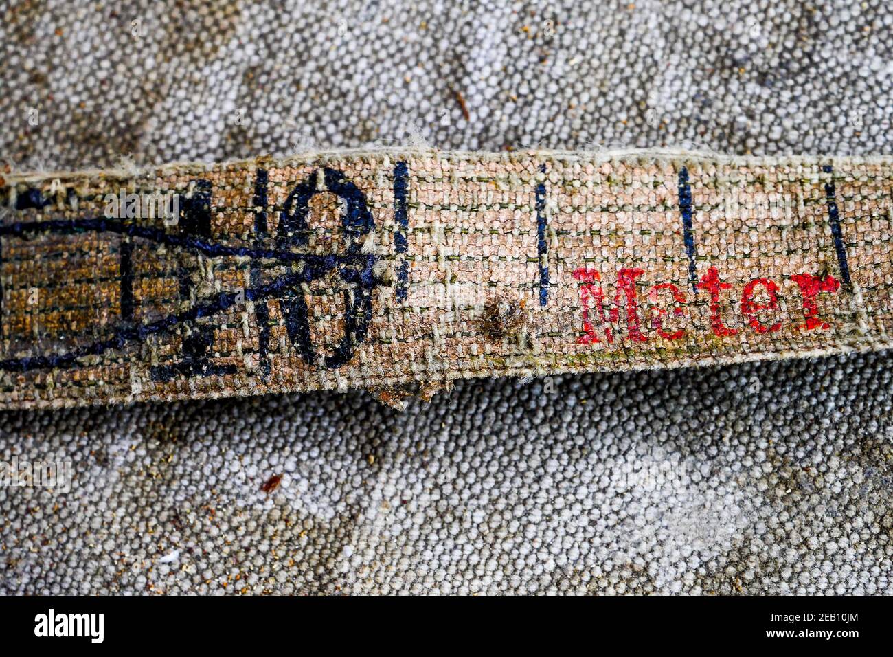 Number on a tape measure, France Stock Photo Alamy