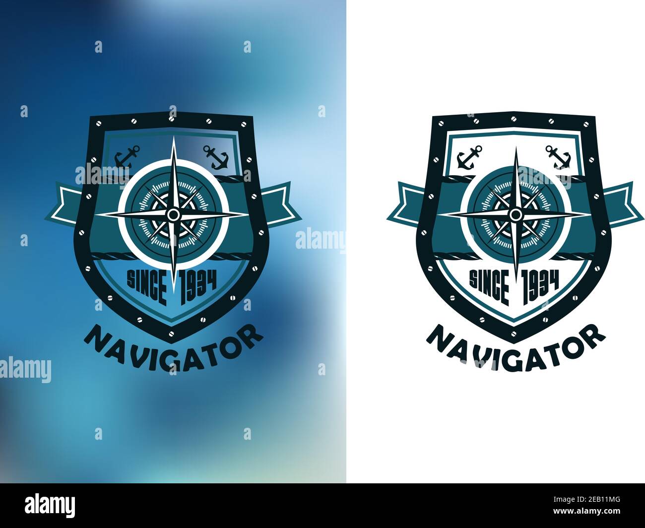 nautical-navigator-label-or-emblem-with-wind-rose-anchors-rope-and