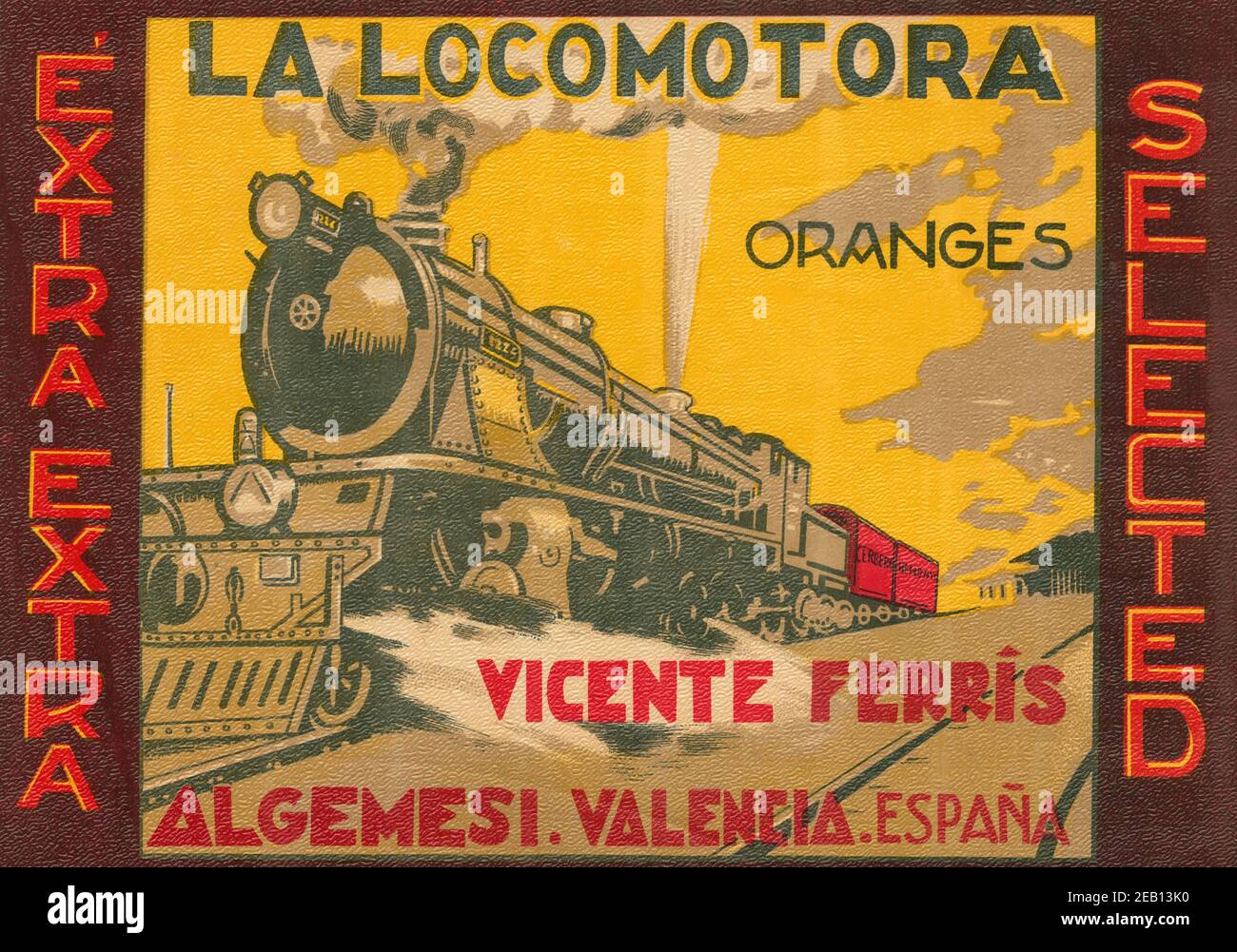 La Locomotora Oranges Stock Photo