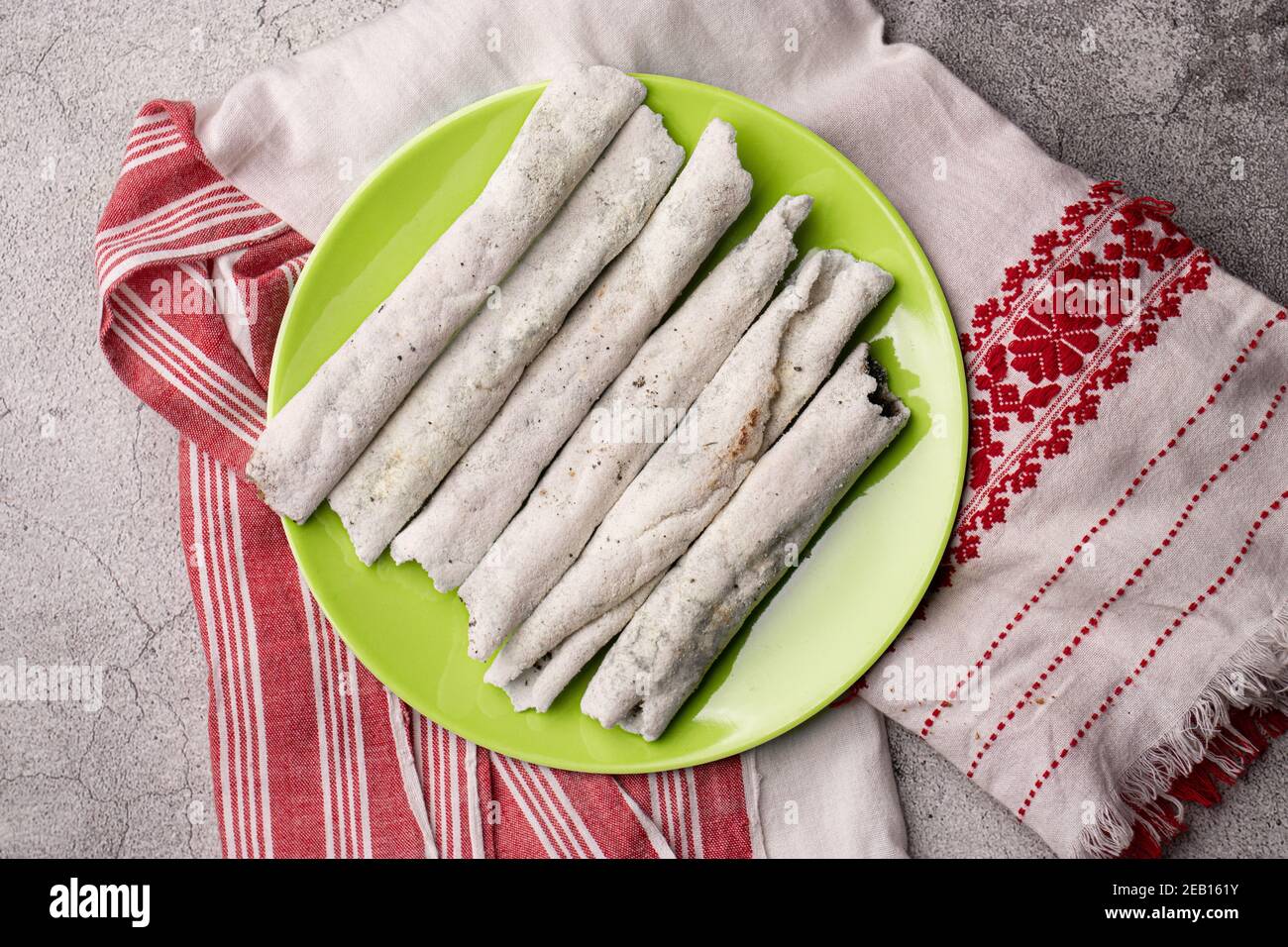 Til pitha a traditional food of Assam  isolated stock image. Stock Photo