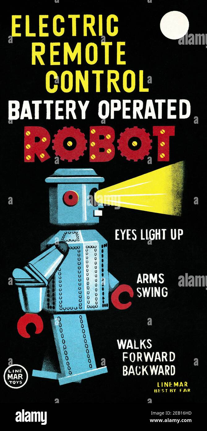 Battery Operated Robot 1950 Stock Photo - Alamy