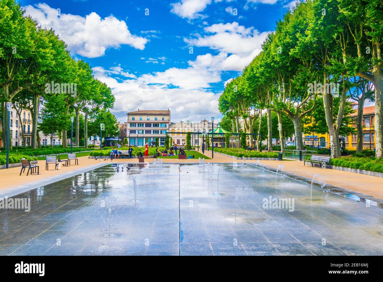 Central underground parking, with a nice park above - Review of Place  Gambetta, Carcassonne Center, France - Tripadvisor