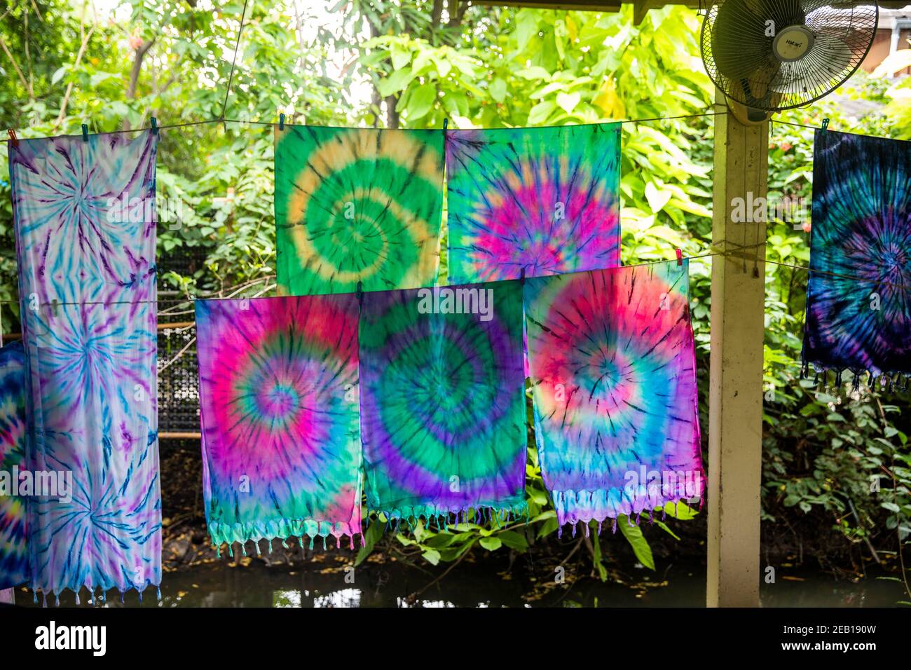 Colorful Garments with Random Designs Crafted by Tourists Stock Photo ...