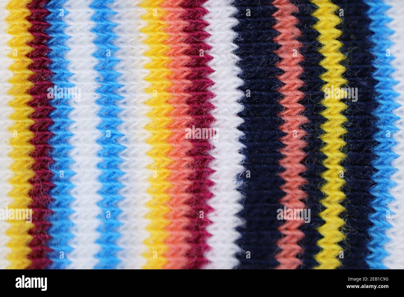 Color knitting fabric background. Colored knit textile texture Stock ...