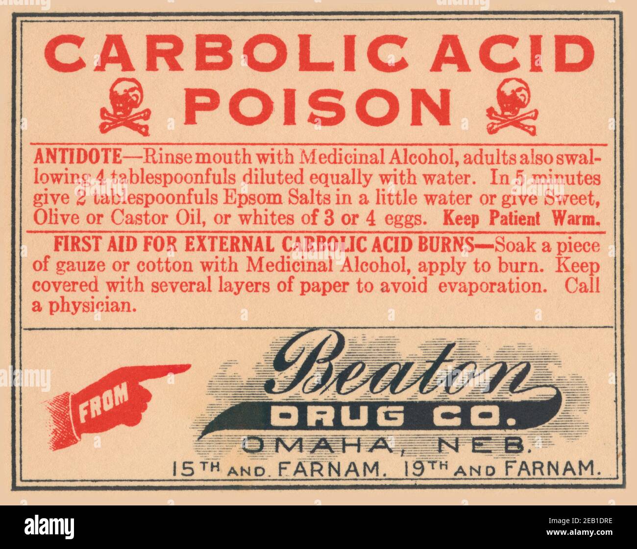 Carbolic Acid 1920 Stock Photo - Alamy