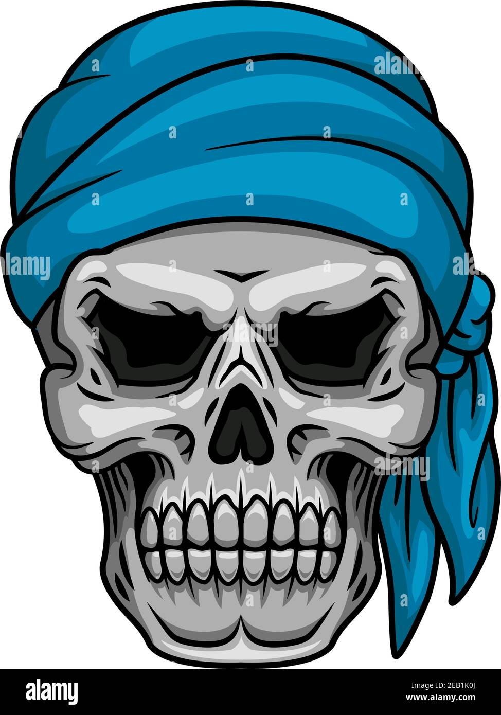 Skull of pirate in bandana icon for tattoo design  Stock Illustration  34261976  PIXTA