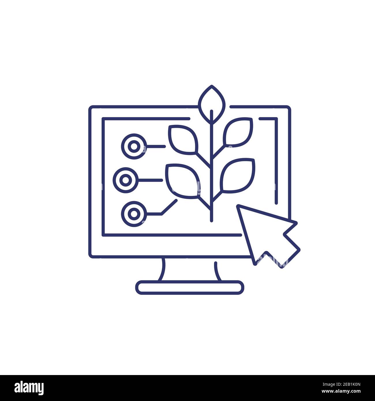 Smart farming, agriculture line icon Stock Vector Image & Art - Alamy