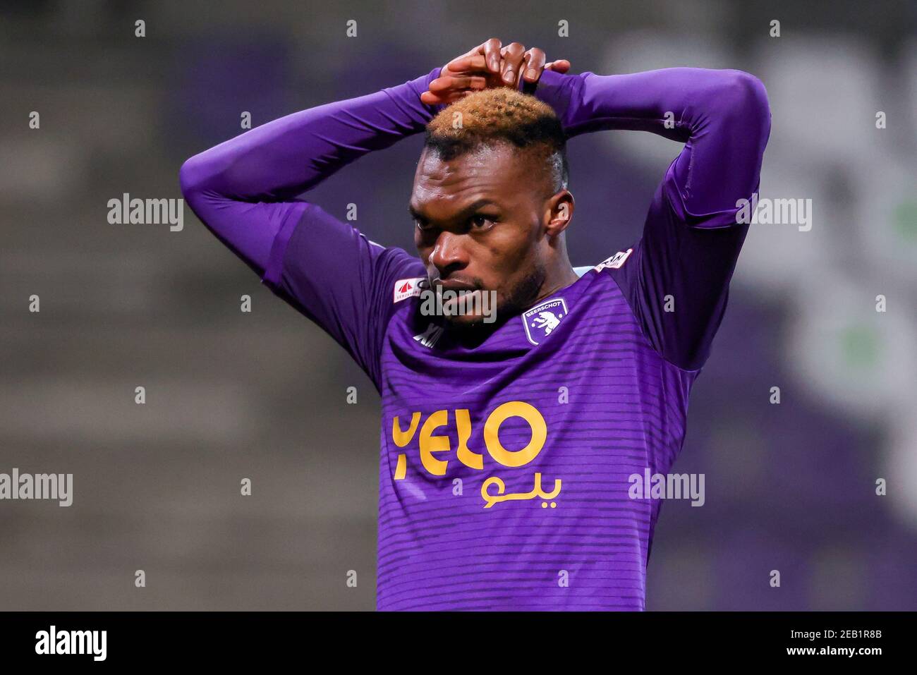 Beerschot vac speelde zijn laatste wedstrijd op 9 mei 1999. Beerschot Va - Antwerpen Belgium February 11 Blessing Eleke Of Beerschot Va During The Croky Cup Match Between Beerschot And Kv Mechelen At Olympic Stadium On Fe Stock Photo Alamy
