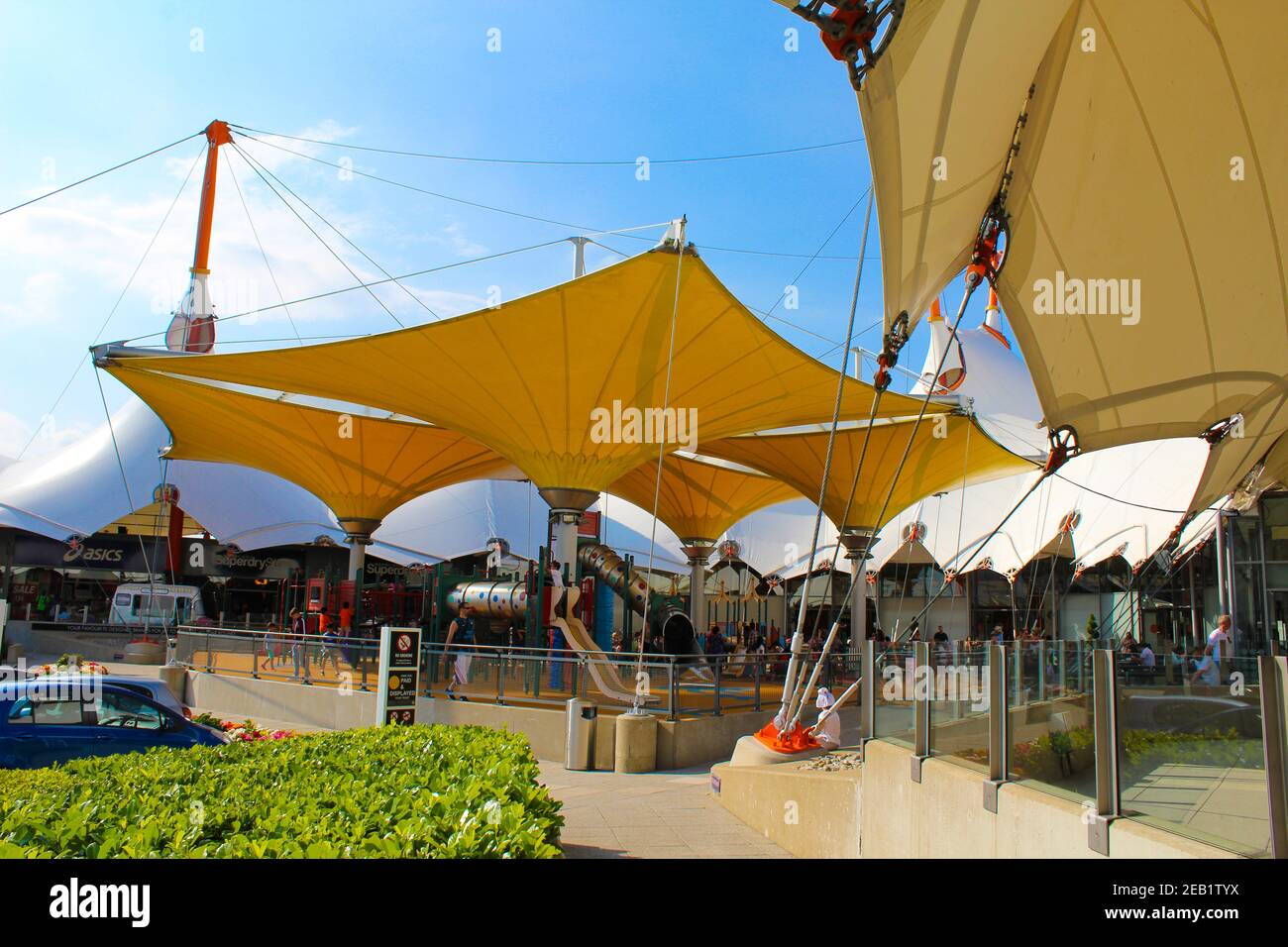 Ashford Designer Outlet Retail centre for discounted designer brands and high street names plus dining and kids play area.Ashford Kent UK 2016 Stock Photo Alamy
