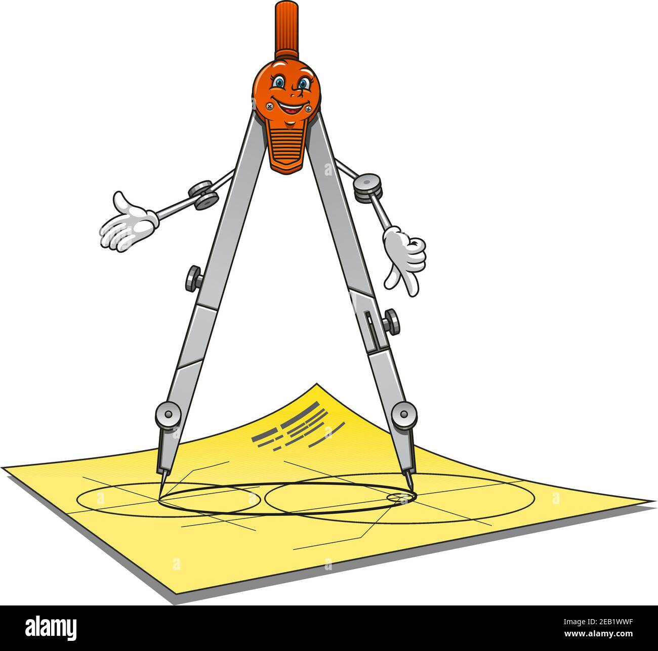 Cartoon Math Compass Cartoon Math Compass