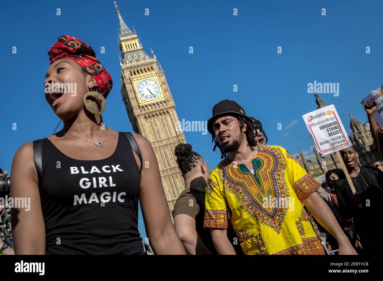 Black Lives Matter protesters march through Westminster towards Downing ...