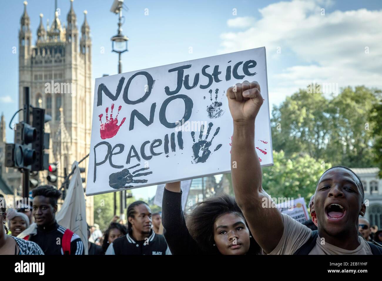 Black Lives Matter protesters march through Westminster towards Downing ...