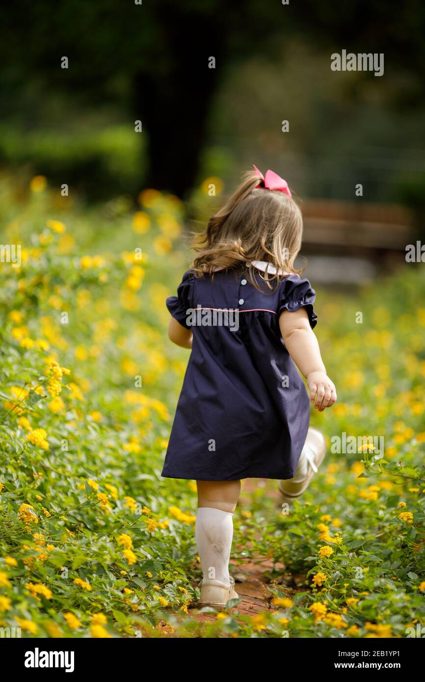 Little Girl Rushing Beautiful preschool toddler aged little girl running away Stock Photo ...