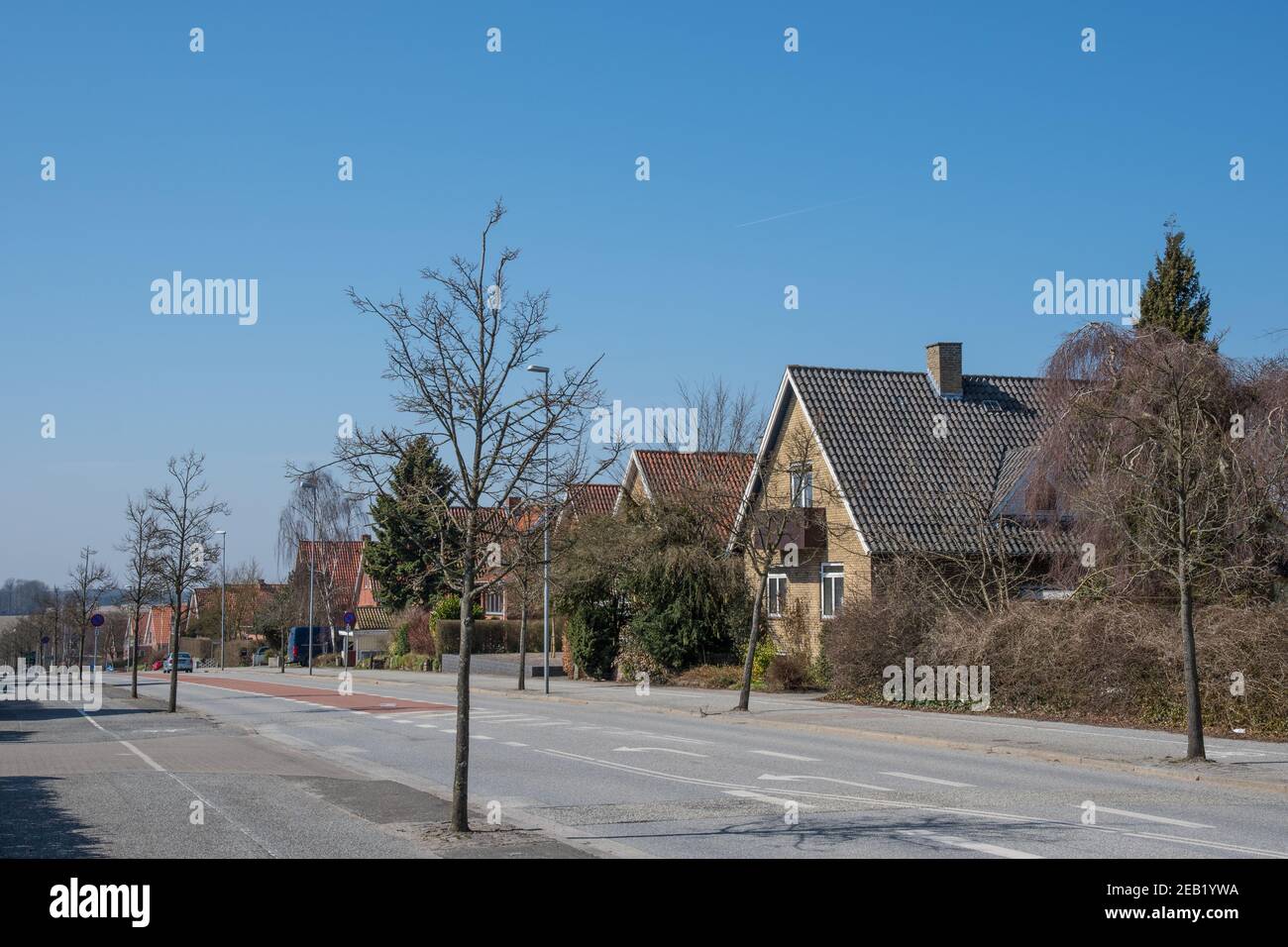 Town street of Ringsted in Denmark Stock Photo Alamy