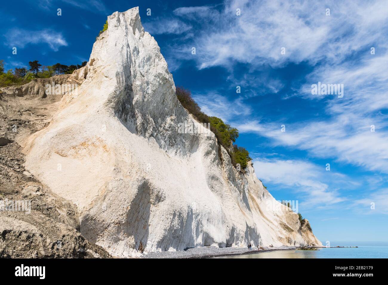 Moens klint chalk cliffs in Denmark Stock Photo