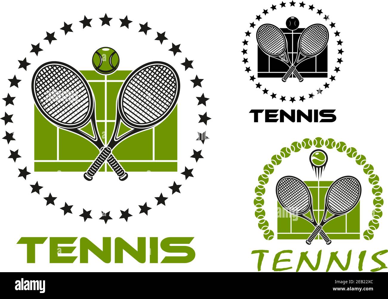 Crossed racket vector hi-res stock photography and images - Alamy