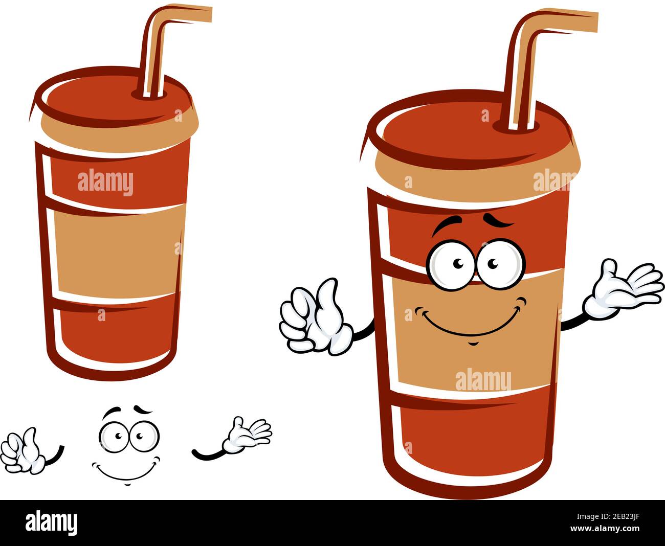 Plastic cup straw icon cartoon hi-res stock photography and images - Alamy