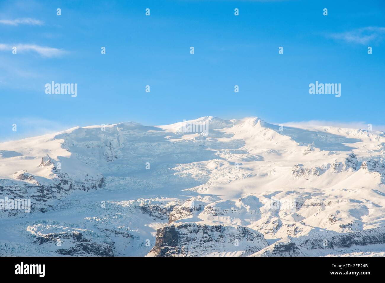 Oraefajokull glacier in south Iceland on a sunny winter day Stock Photo -  Alamy
