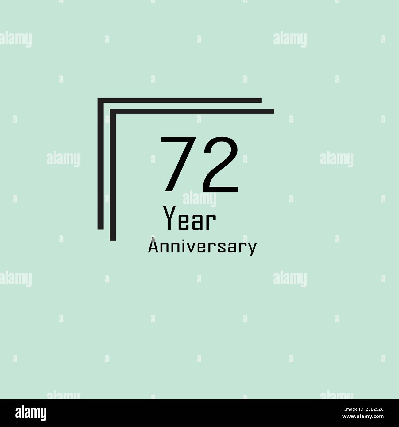 72 birthday logo hi-res stock photography and images - Alamy