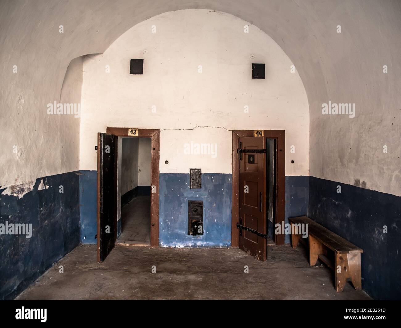 Old prison cells Stock Photo