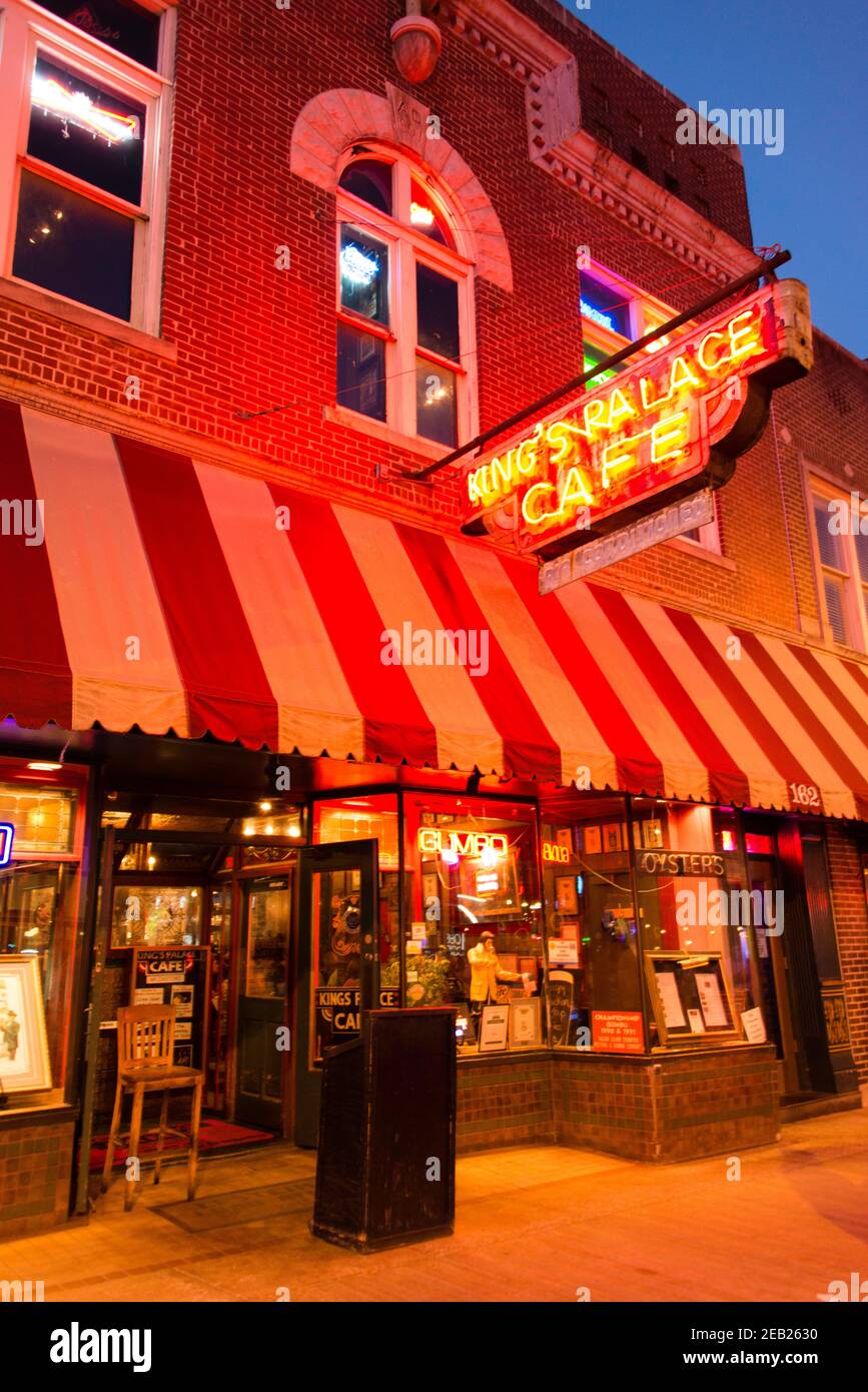 King’s Palace Cafe on Beale Street in Memphis, Tennessee Stock Photo