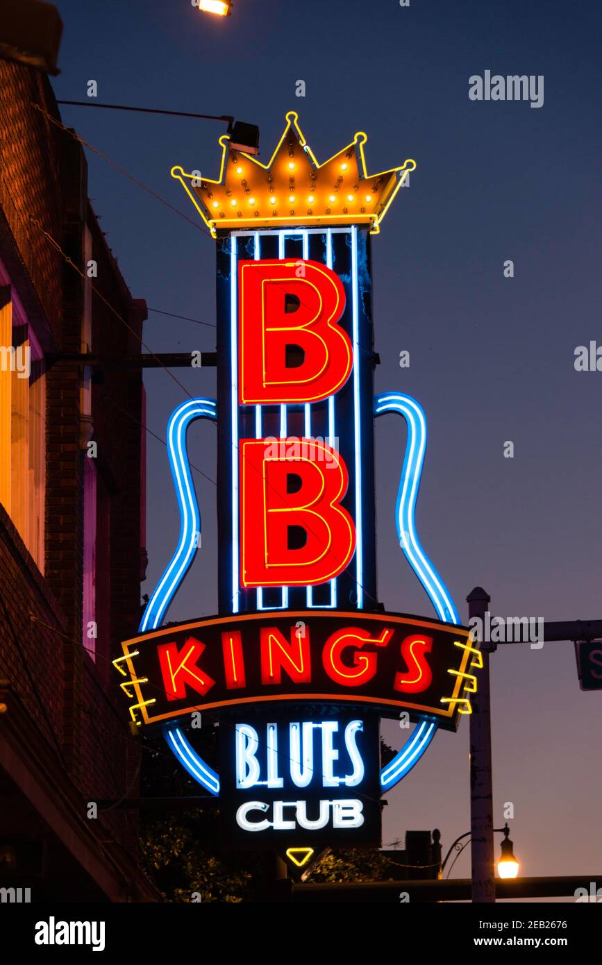 BB King’s Blues Club on Beale Street in Memphis, Tennessee Stock Photo