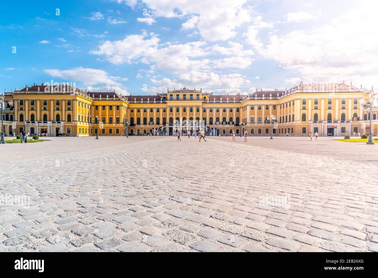 VIENNA, AUSTRIA 23 JULY, 2019 Schonbrunn Palace, German Schloss Schonbrun, baroque summer