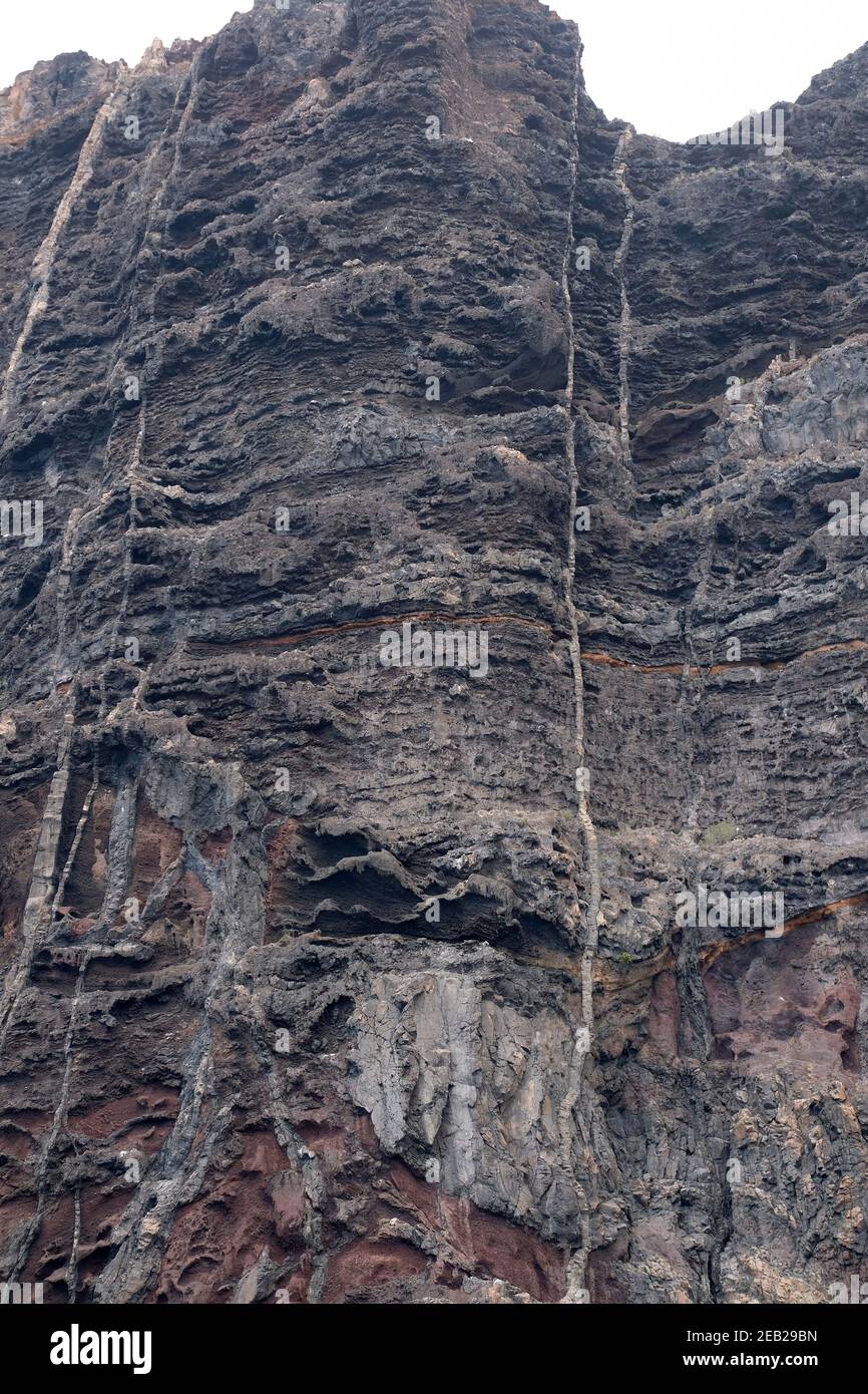 June 2018 - Rock formations and cliffs in Tenerife, Canary Islands ...