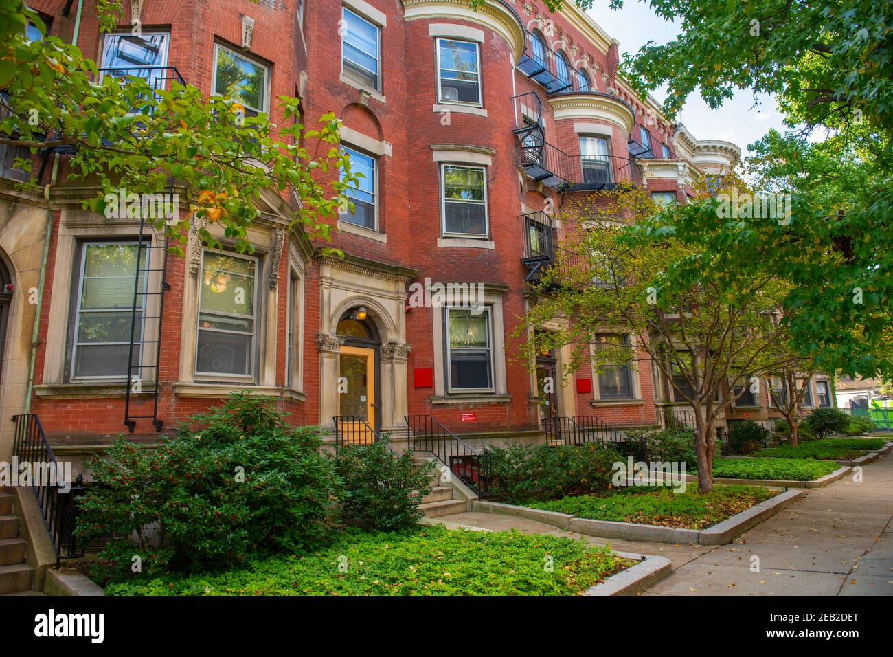 Historic townhouse style residence building at 202 Bay State Road near