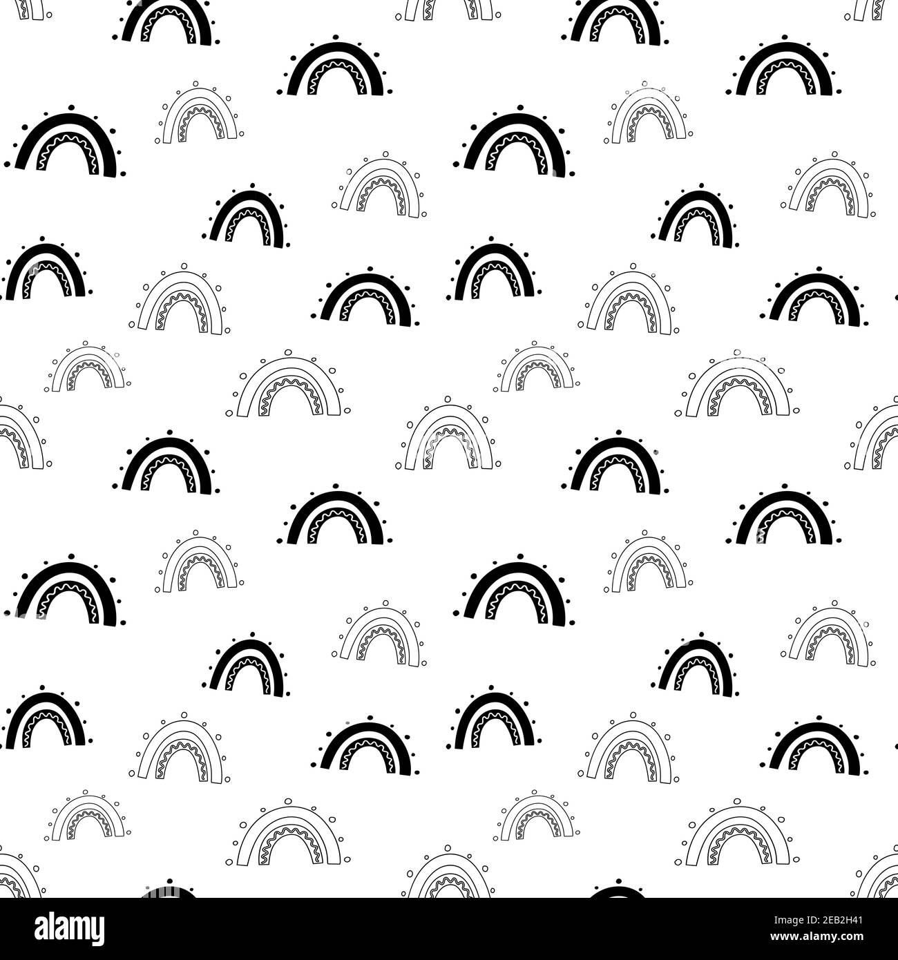Black And White Rainbow Wallpaper