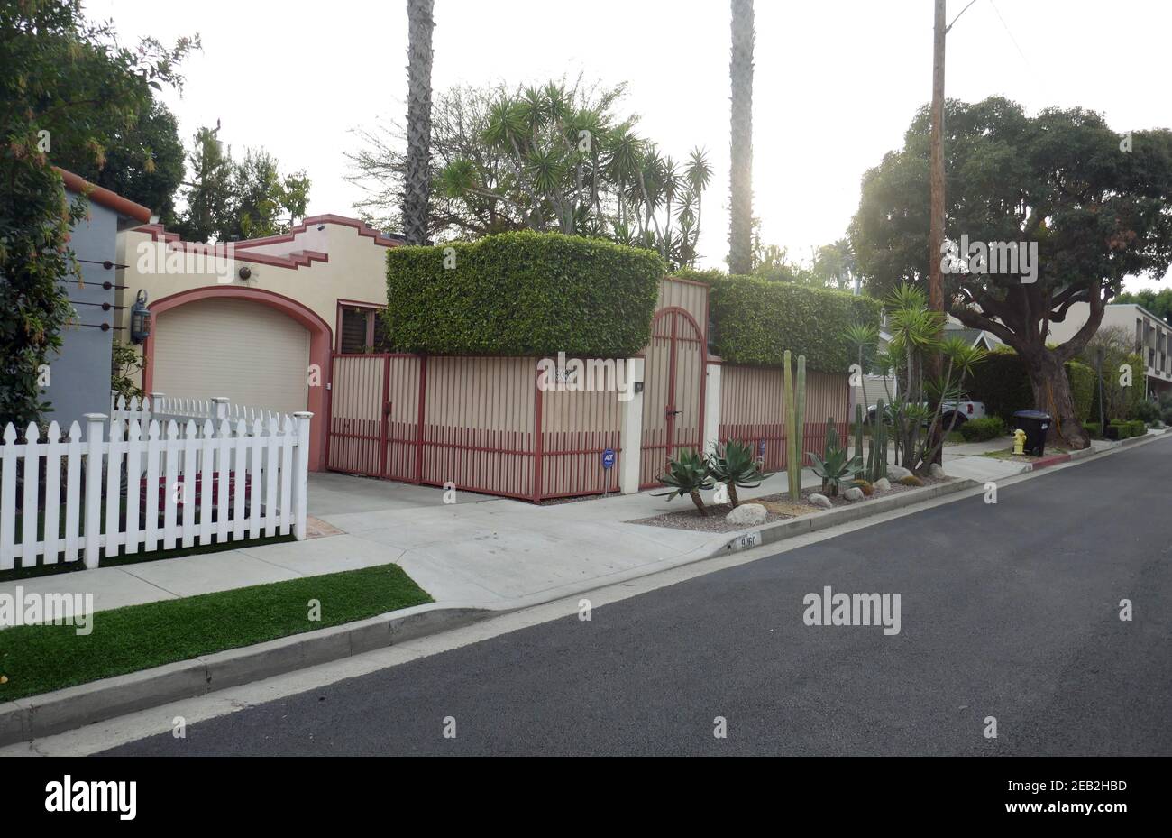 West Hollywood, California, USA 11th February 2021 A general view of atmosphere of former home/house of Singer Dolly Parton and actress Natalie Wood at 9069 Harland Avenue on February 11, 2021 in West Hollywood, California, USA. Photo by Barry King/Alamy Stock Photo Stock Photo