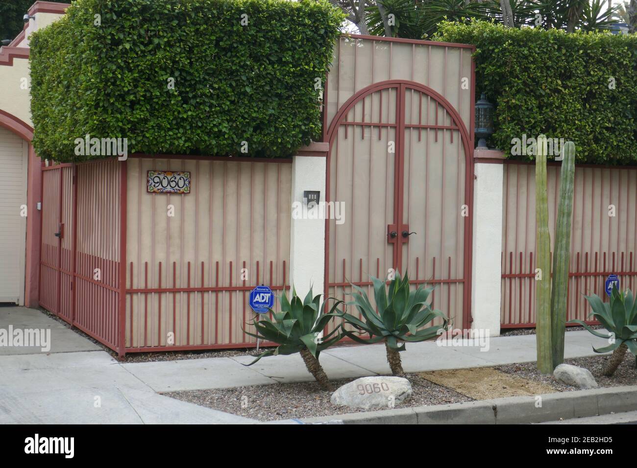 West Hollywood, California, USA 11th February 2021 A general view of atmosphere of former home/house of Singer Dolly Parton and actress Natalie Wood at 9069 Harland Avenue on February 11, 2021 in West Hollywood, California, USA. Photo by Barry King/Alamy Stock Photo Stock Photo