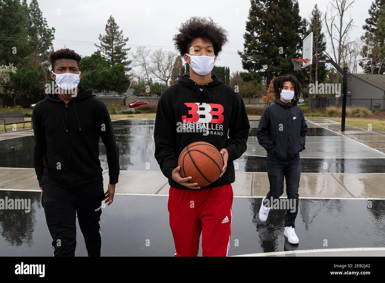 Sacramento, CA, USA. 11th Feb, 2021. Leroy Greene Academy students