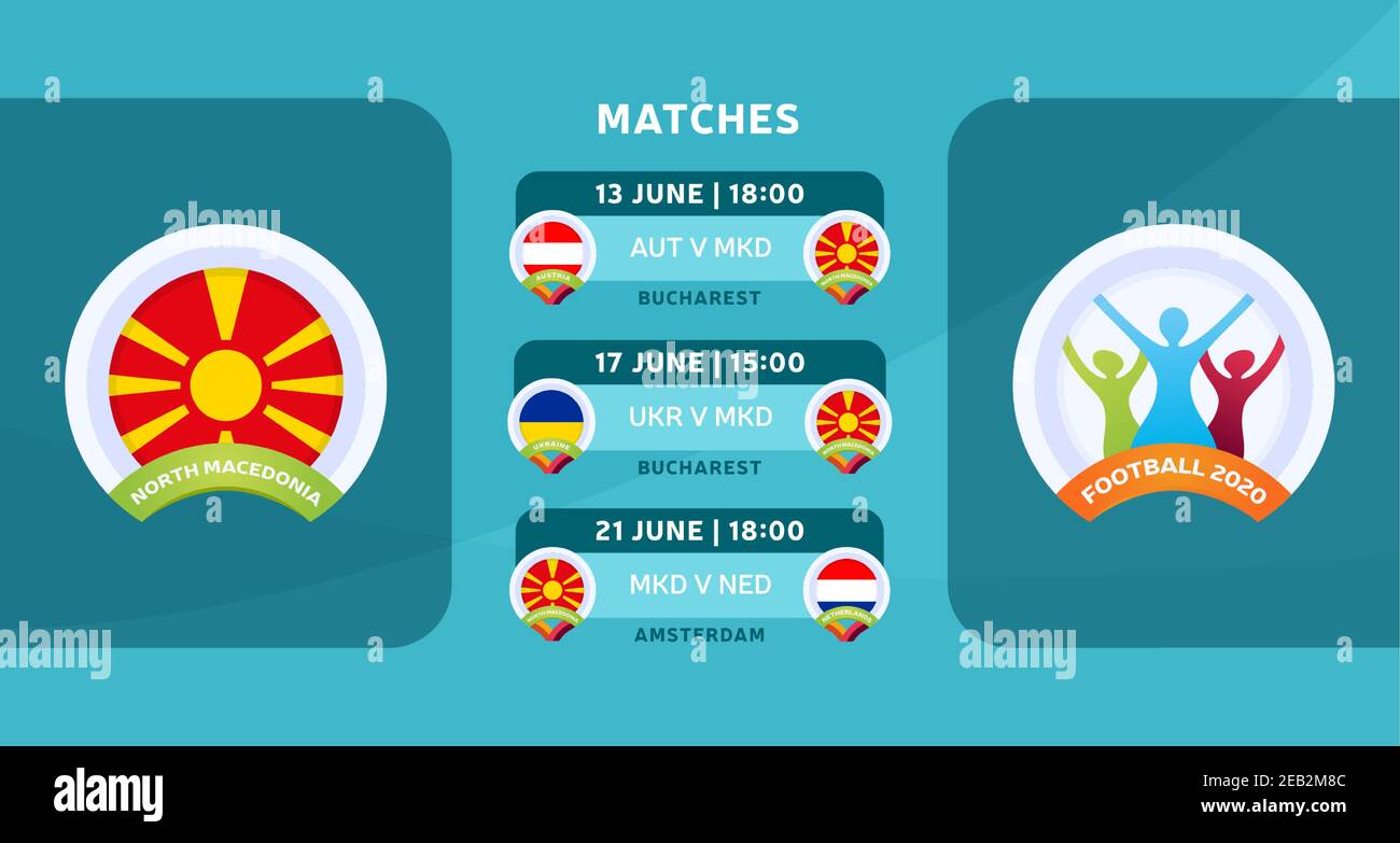 North Macedonia national team Schedule matches in the final stage at